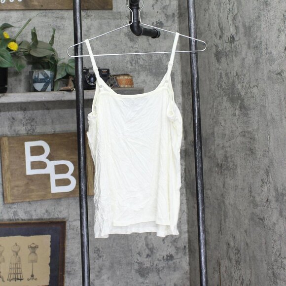 Colleen Lopez Womens Burnout Jacquard Tunic Top with Cami Ivory Off White L - Picture 6 of 8